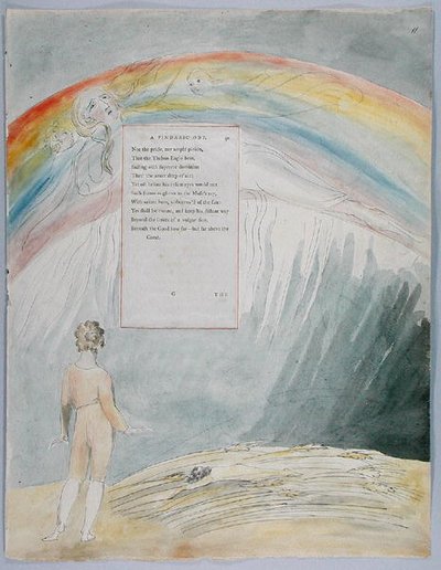 Der Fortschritt der Poesie, Design 51 aus Die Gedichte von Thomas Gray, 1797-98 von William Blake